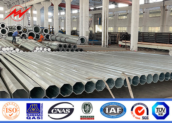 35ft 40ft Poli di trasmissione elettrica Hot Dip Galvanizzato Distribuzione di potenza Acciaio