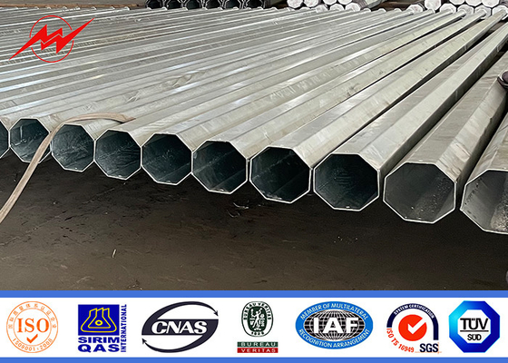 NEA Hot Dip Galvanized Tubular Pole 25ft 35ft 45ft per la trasmissione di energia