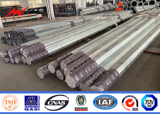 Pallone di distribuzione di potenza galvanizzato a caldo Pallone di acciaio elettrico 35ft 40ft