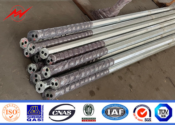 Pallone di distribuzione di potenza galvanizzato a caldo Pallone di acciaio elettrico 35ft 40ft