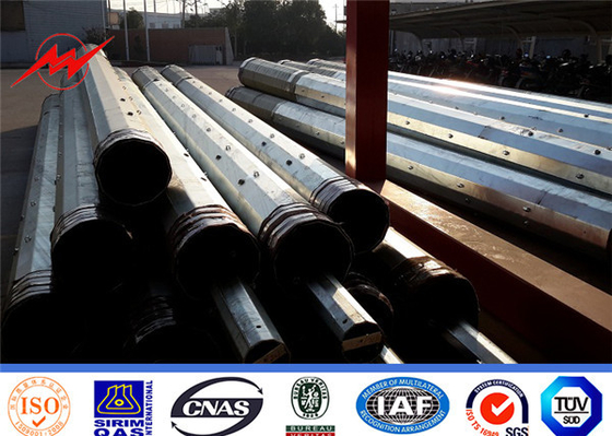 35ft 40ft galvanizzato di acciaio elettrico, palo di distribuzione di energia a scarico caldo