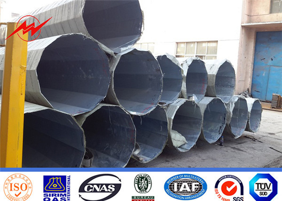 60ft palo di alimentazione elettrica con materiale Q235 e Q345 di alta resistenza per illuminazione stradale