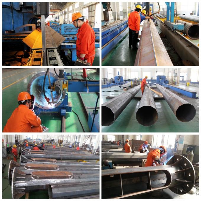 Jiangsu milky way steel poles co.,ltd linea di produzione in fabbrica 0