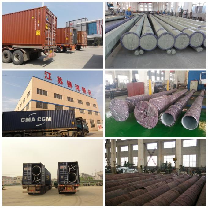 Jiangsu milky way steel poles co.,ltd linea di produzione in fabbrica 1