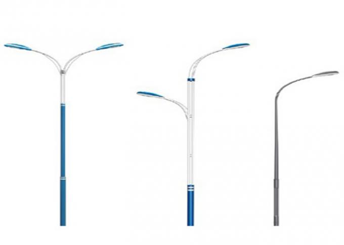 spessore dei pali di illuminazione 3mm del parcheggio del braccio di palo di iluminazione pubblica di altezza di 8m doppio 1m 0