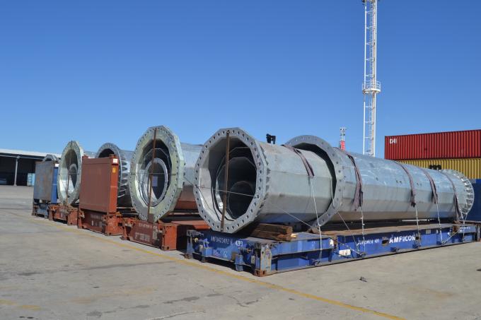 Disegno personalizzato palo di alimentazione elettrica per illuminazione stradale alto palo luce da giardino con resistenza al vento fino a 500 km / h 0