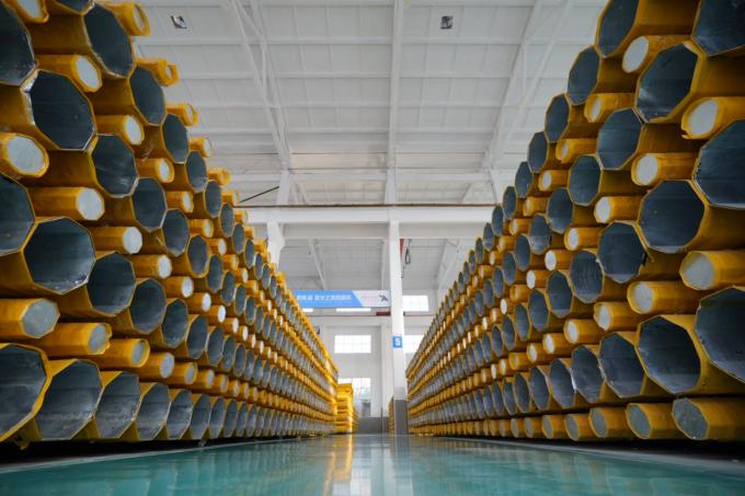 27.5m 32m palo di acciaio galvanizzato La scelta preferita per strutture robuste e resistenti alla corrosione 1